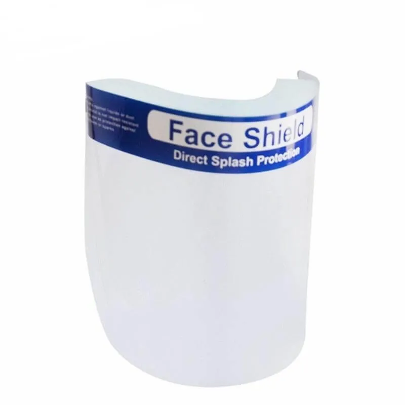 10 Pack Bulk Protective Disposable Face Shield Mask with Elastic Band and Comfort Sponge - Protects from Sneezing, Splash, Droplets