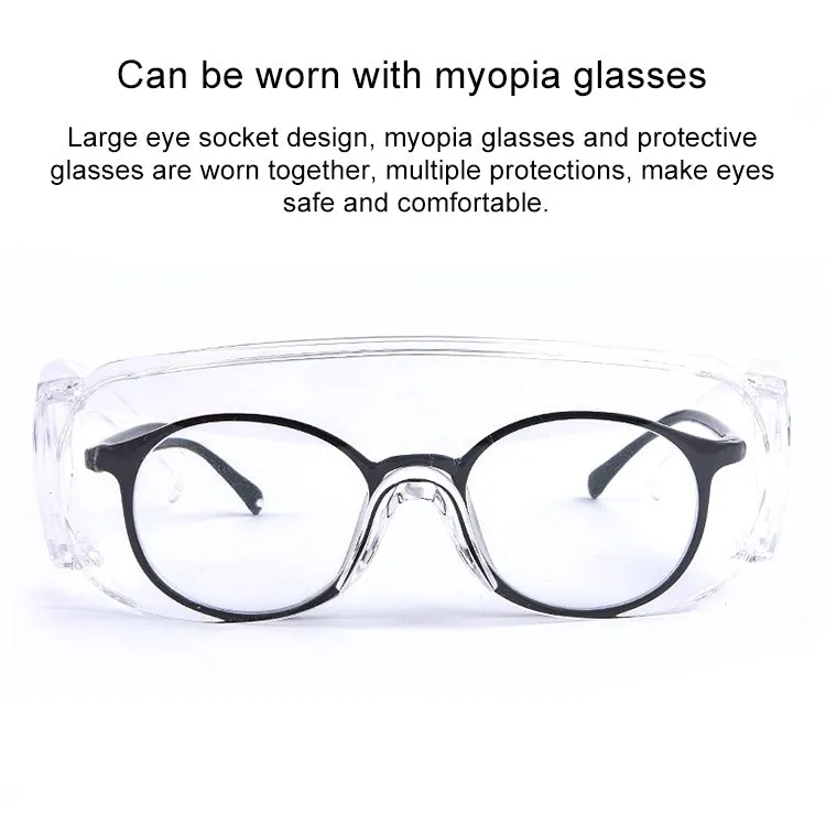 Clear Vented Safety Goggles Eye Protection Protective Lab Anti Fog Glasses