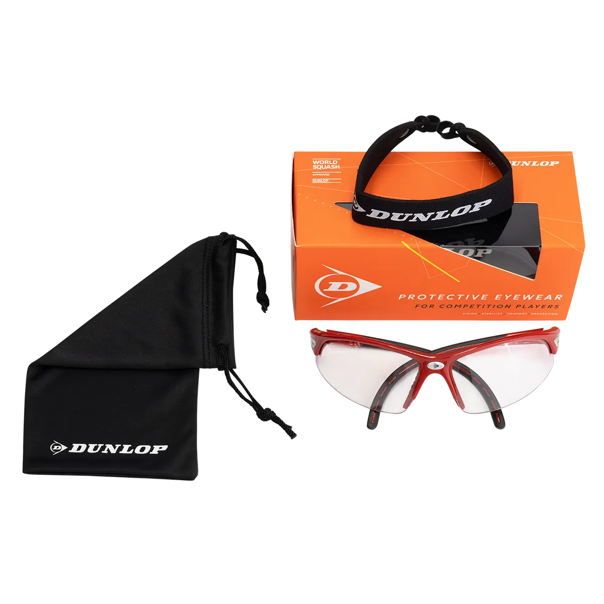 Dunlop Comp Players Protective Eyewear - Red Black