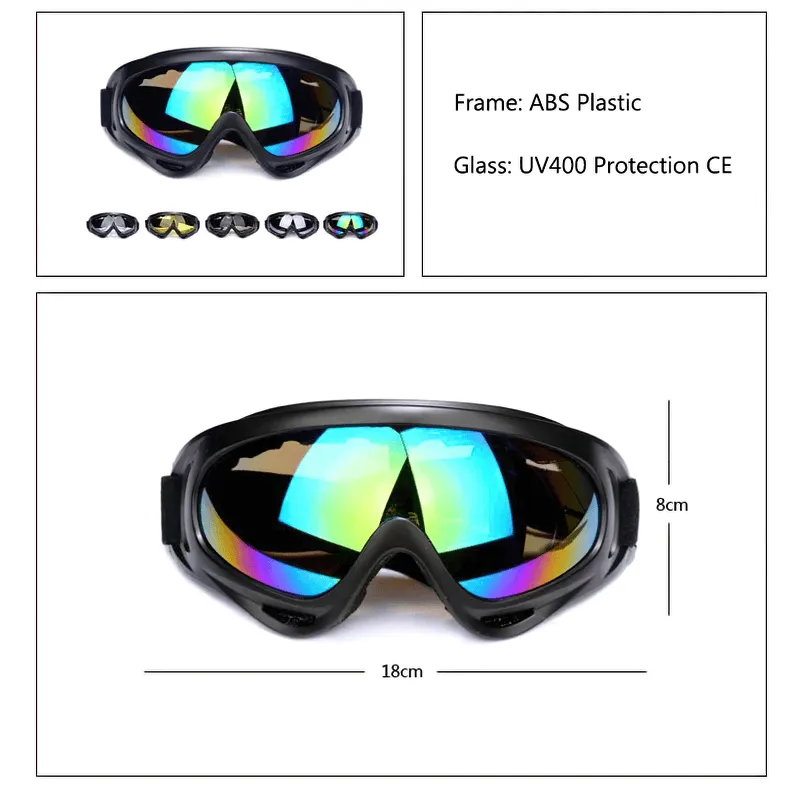 Durable Ski Goggles with Reflective Lenses - SF2212