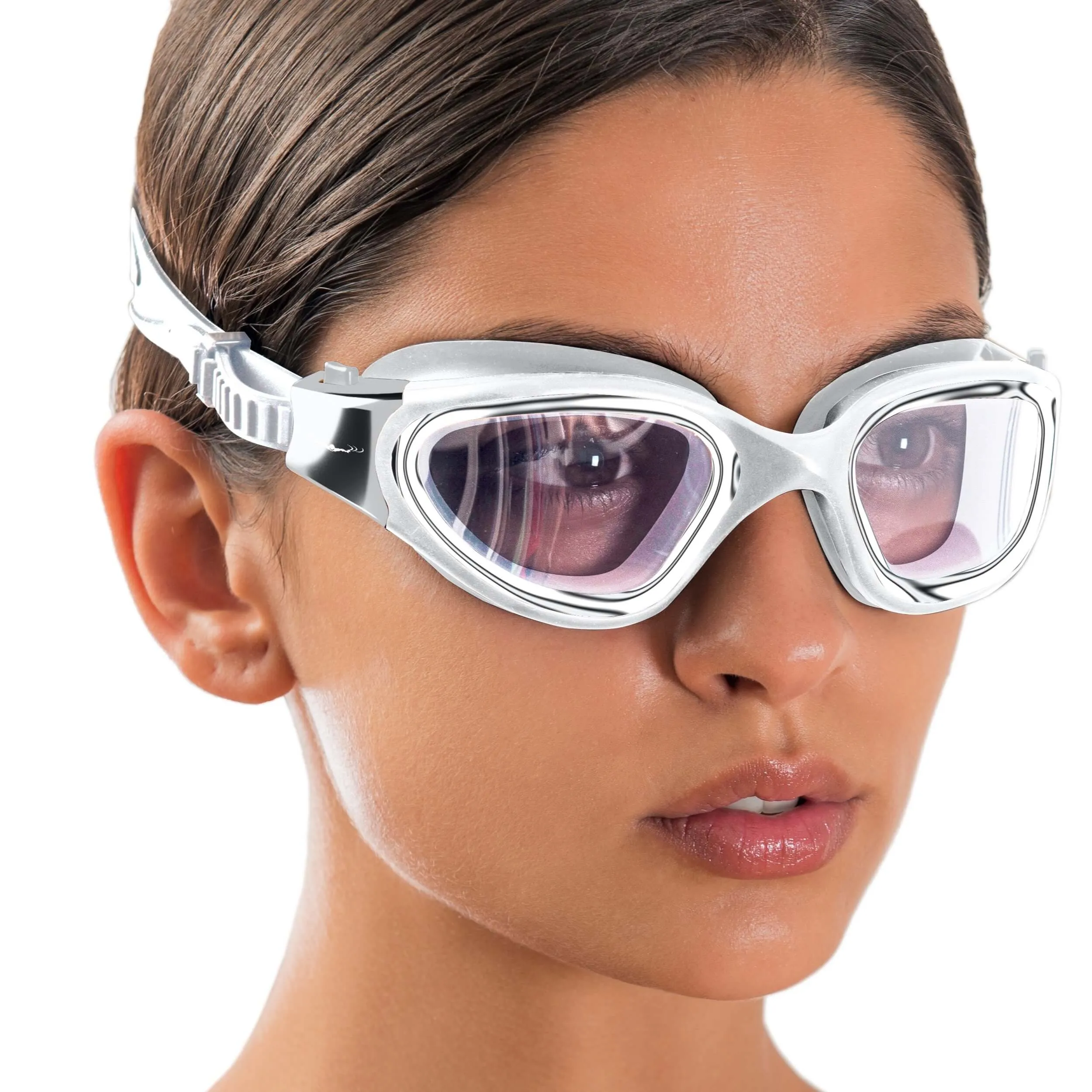 DX Wide View Swim Goggles   SHOCK Protective Case