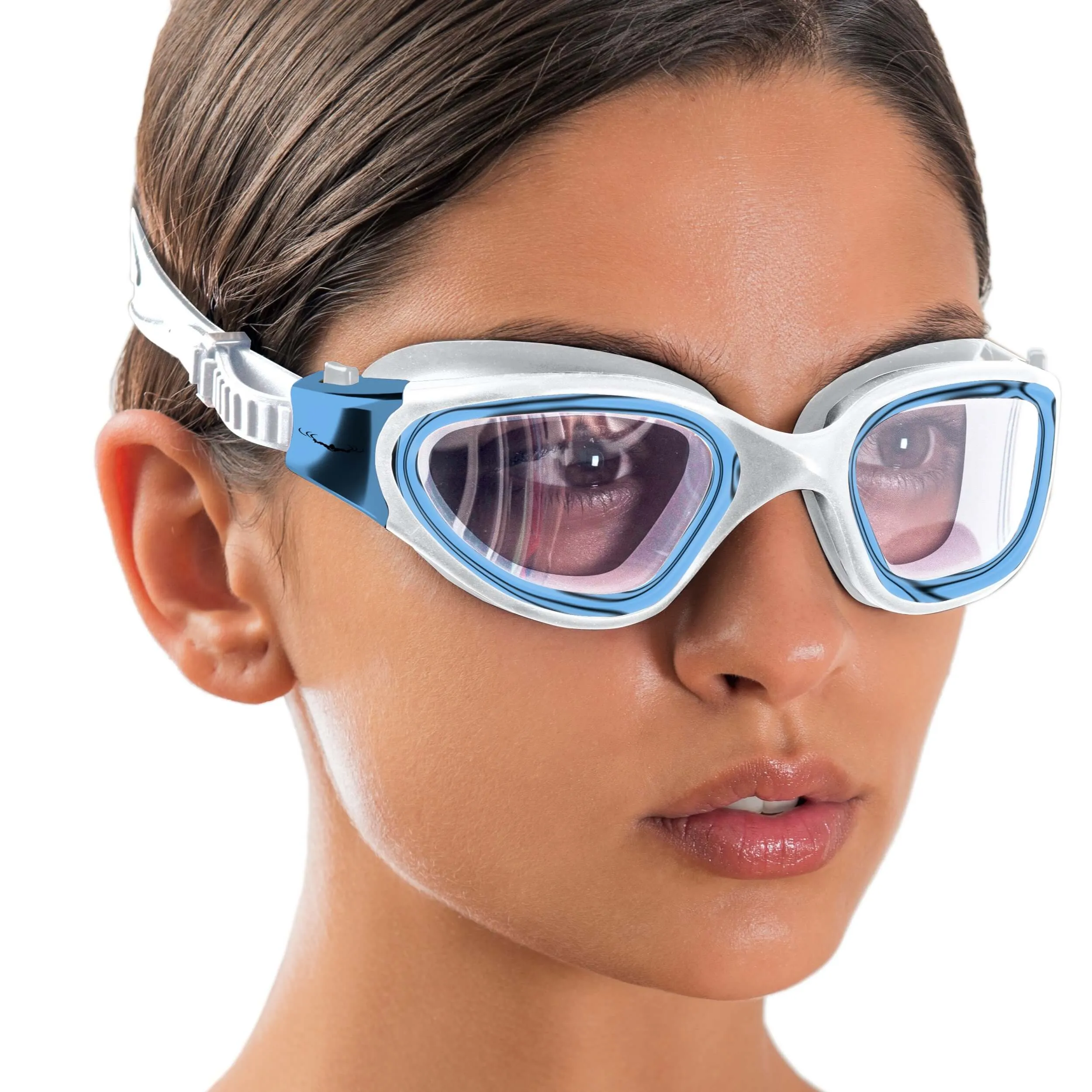 DX Wide View Swim Goggles   SHOCK Protective Case