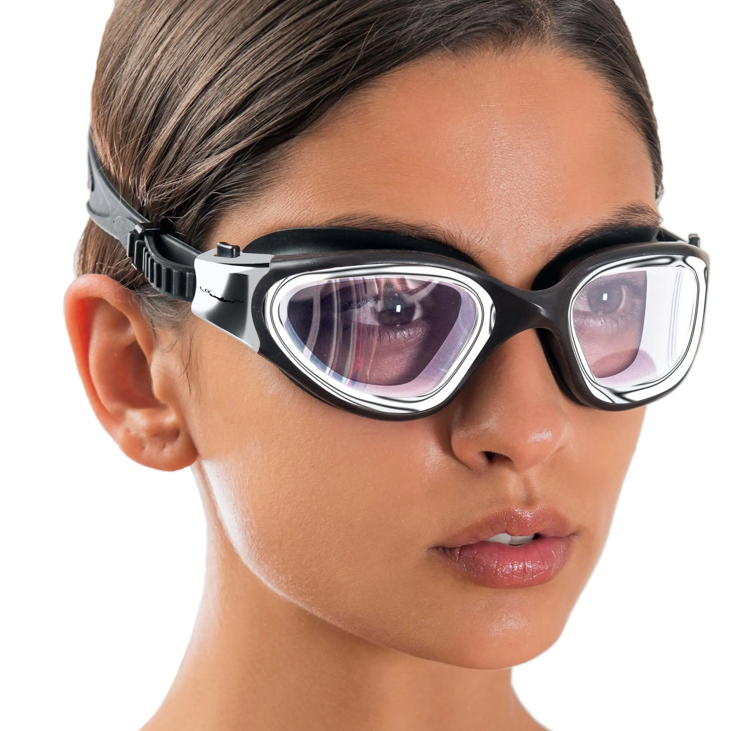 DX Wide View Swim Goggles   SHOCK Protective Case