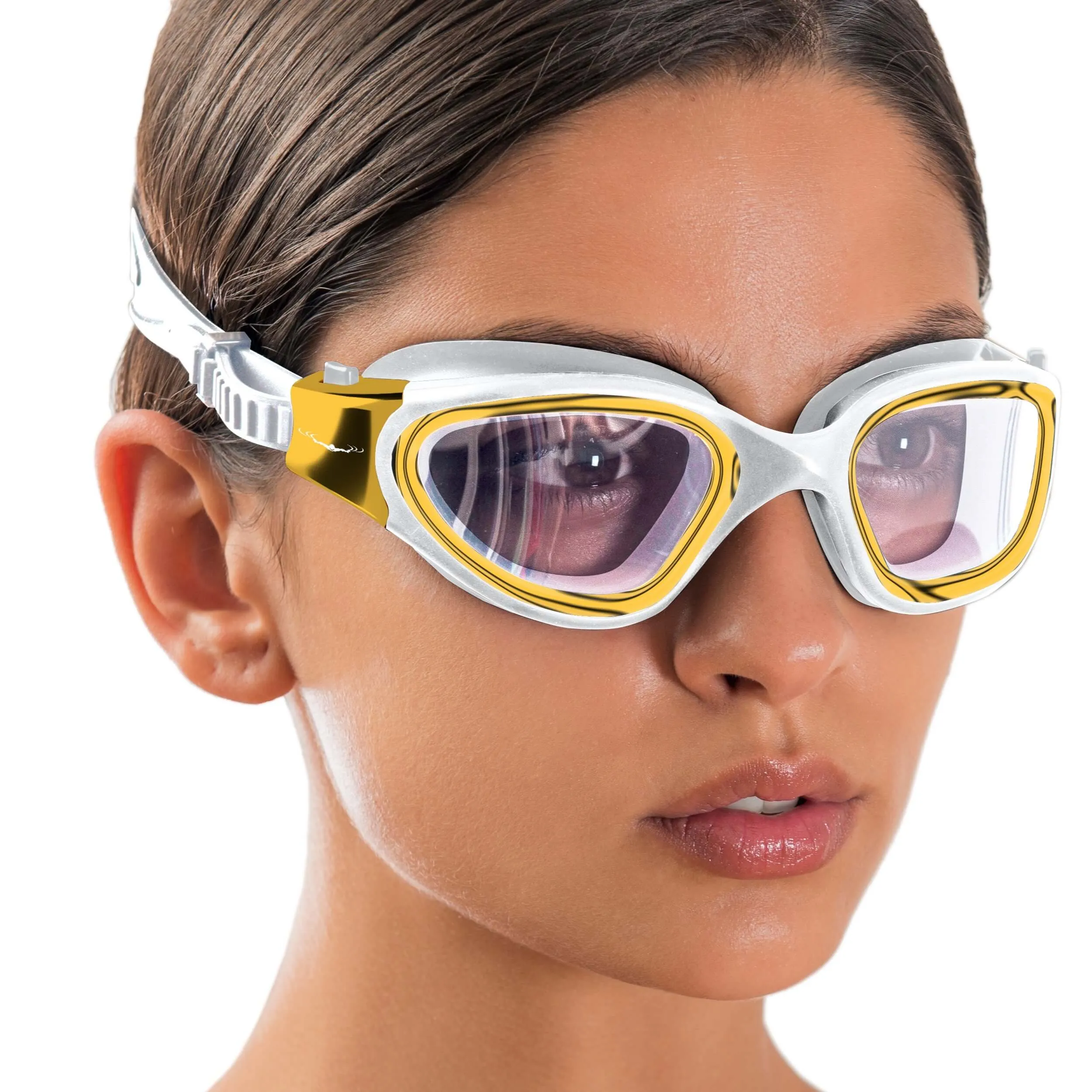 DX Wide View Swim Goggles   SHOCK Protective Case
