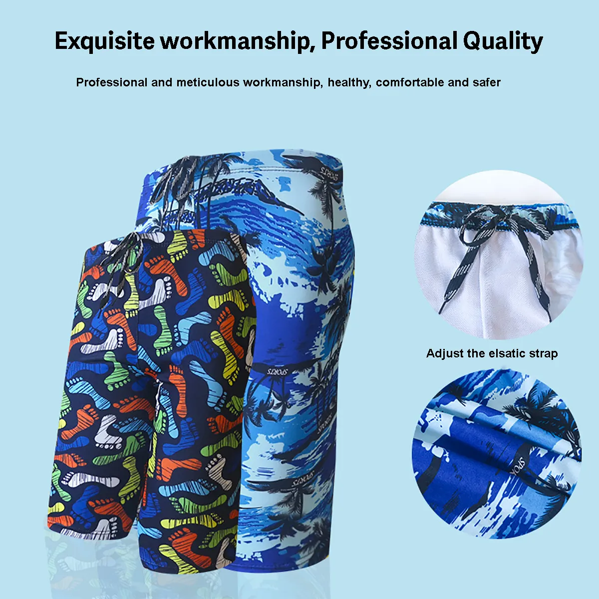 Fancydresswale Swimming kit for boys, Swimming short, Swimming goggle and silicon cap- 11 designs- free size fits to 60-75kg