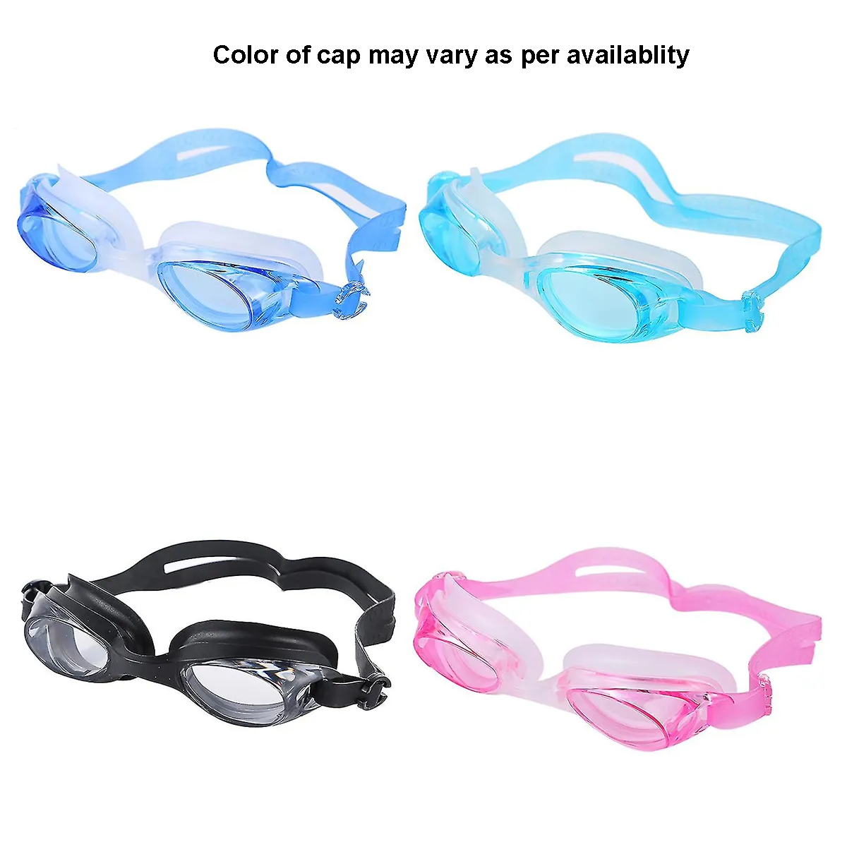 Fancydresswale Swimming kit for boys, Swimming short, Swimming goggle and silicon cap- 11 designs- free size fits to 60-75kg