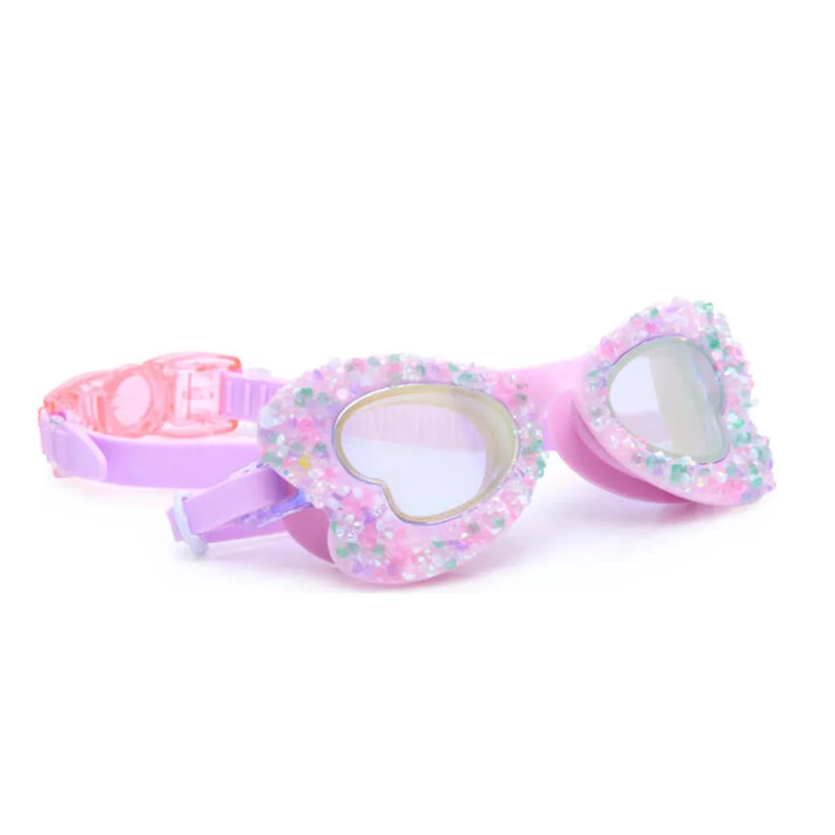 Fly Like the Wind Mauve Monarch Butterfly Swim Goggles