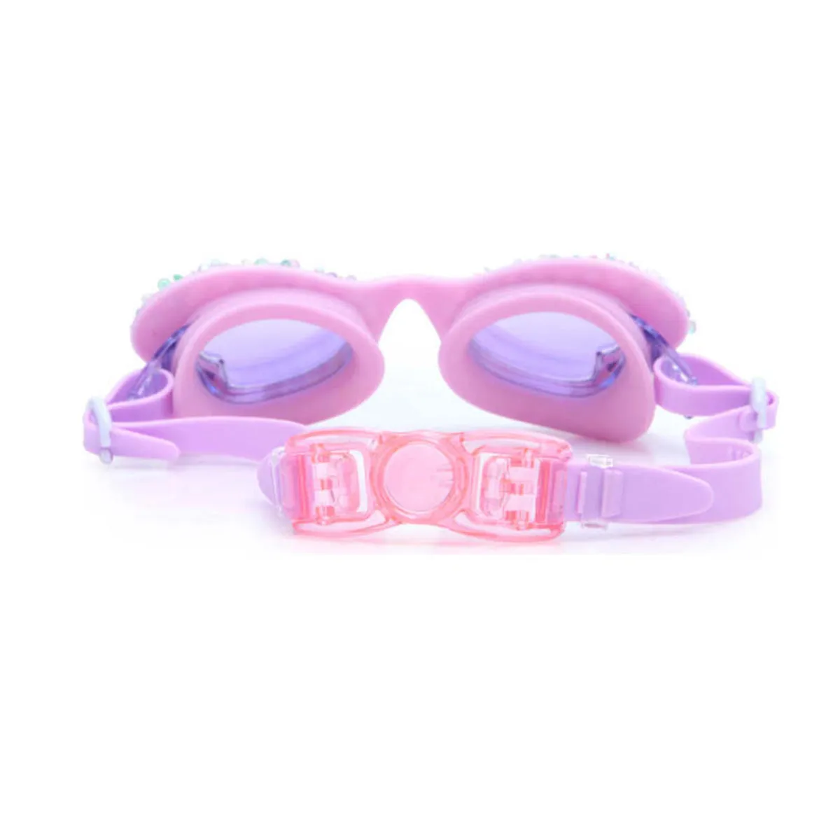 Fly Like the Wind Mauve Monarch Butterfly Swim Goggles