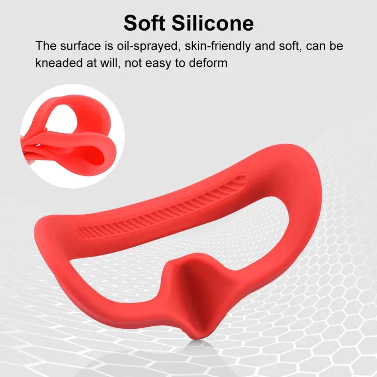For DJI Avata Goggles 2 PULUZ Flying Eye Mask Silicone Protective Case(Red)