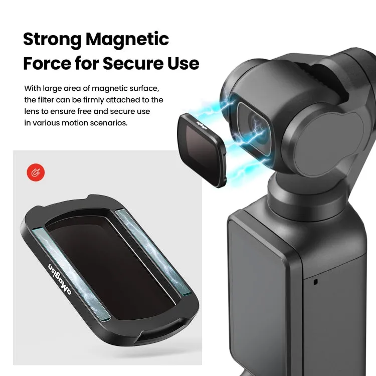 For DJI Osmo Pocket 3 aMagisn HD Double Sided Coated Filters Sports Camera Protective Goggles, Style: ND16 ND64 ND256 ND1000