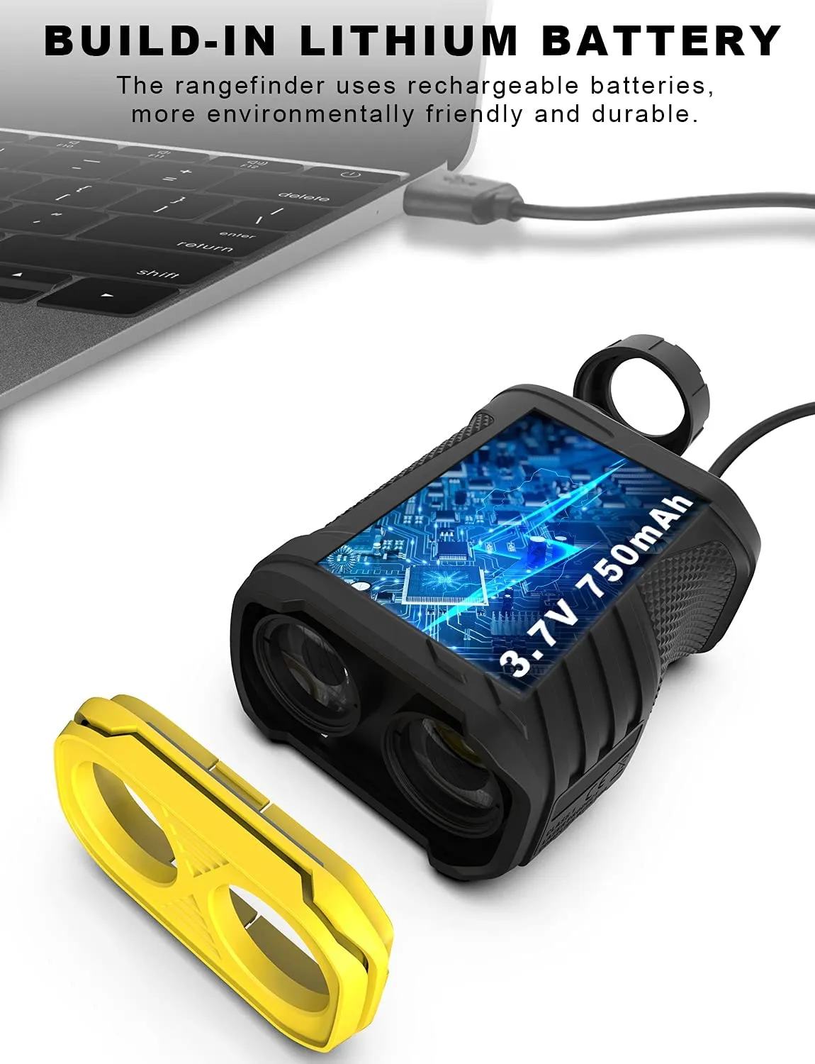 Mileseey Professional Laser Golf Rangefinder 660 Yards with Slope Compensation, ±0.55 yard Accuracy
