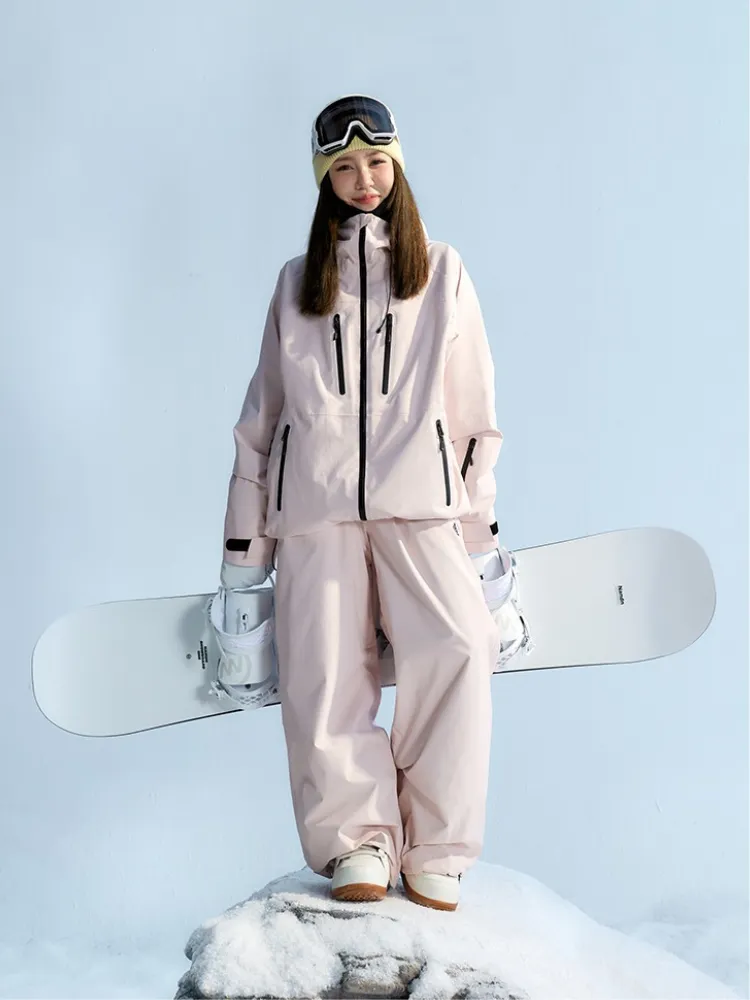 NANEND Pink 3L Winter Ski Jacket - Women's