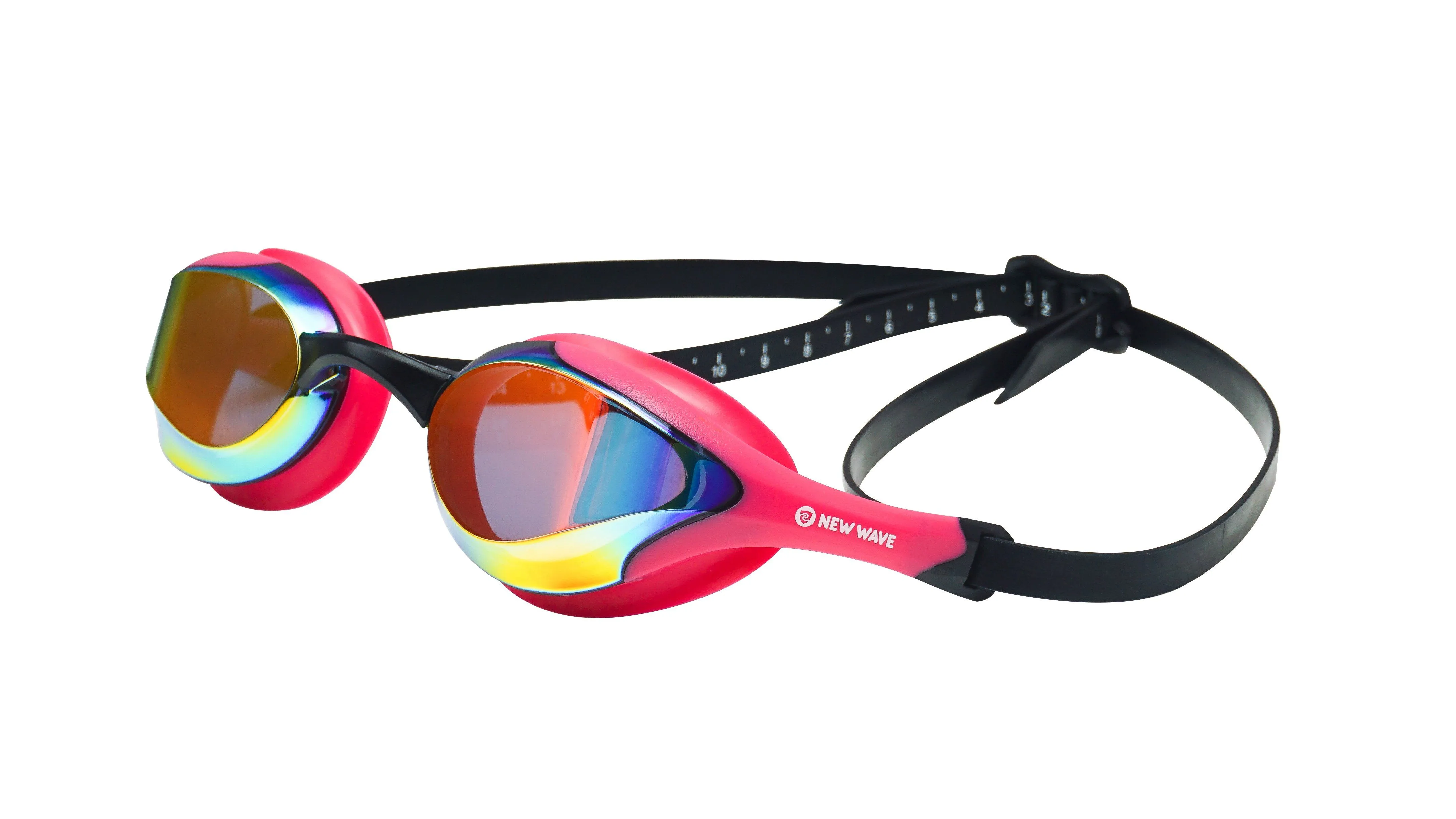 New Wave Swim Goggles (Pink Bubble Dreams - Revo Lens in Pink Frames)