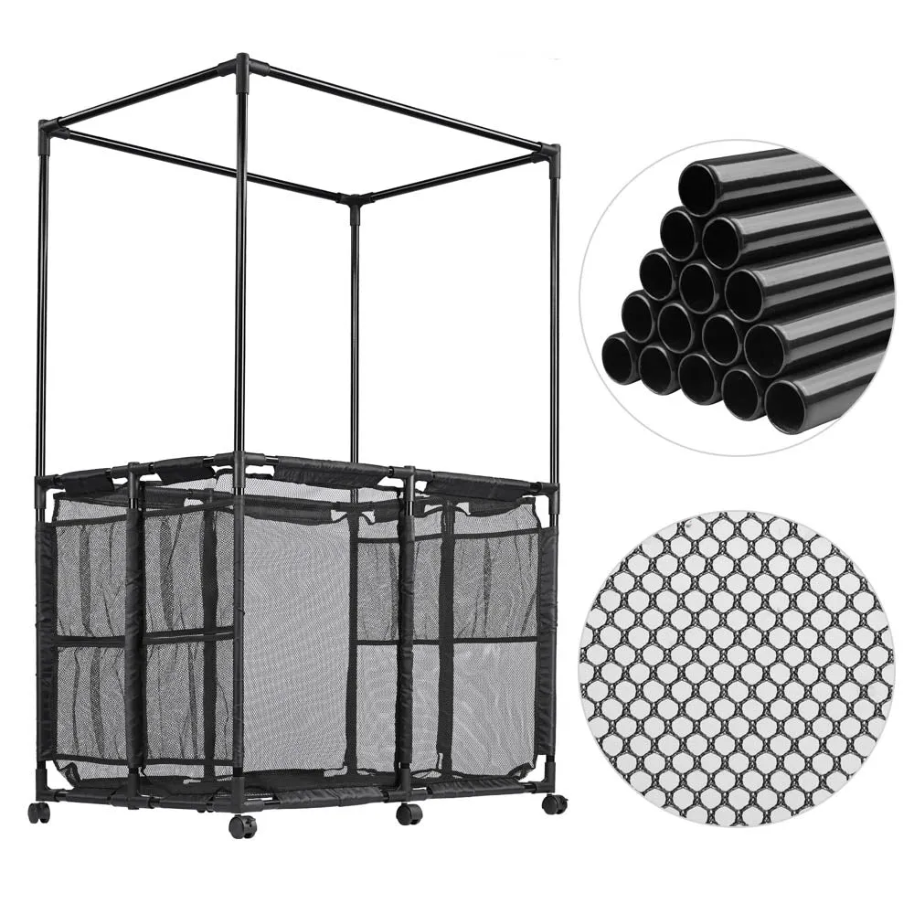 Pool Storage Bin Mesh Basket Nooddle Holder 36x24x57 Black