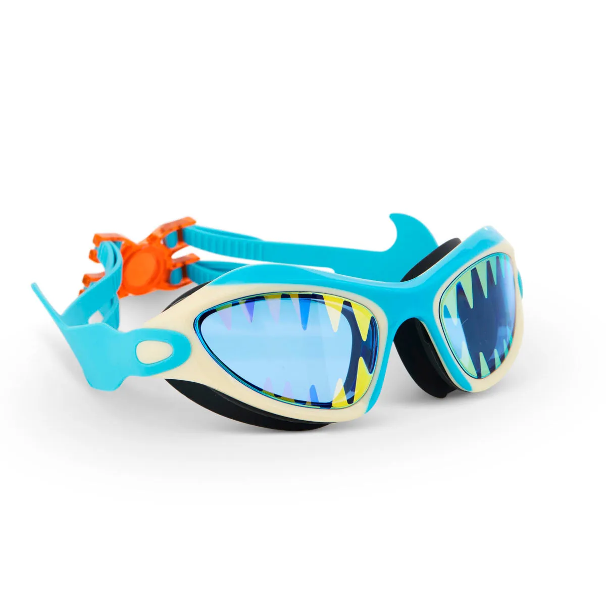 Shark Tooth White Megamouth Kids' Swim Goggles