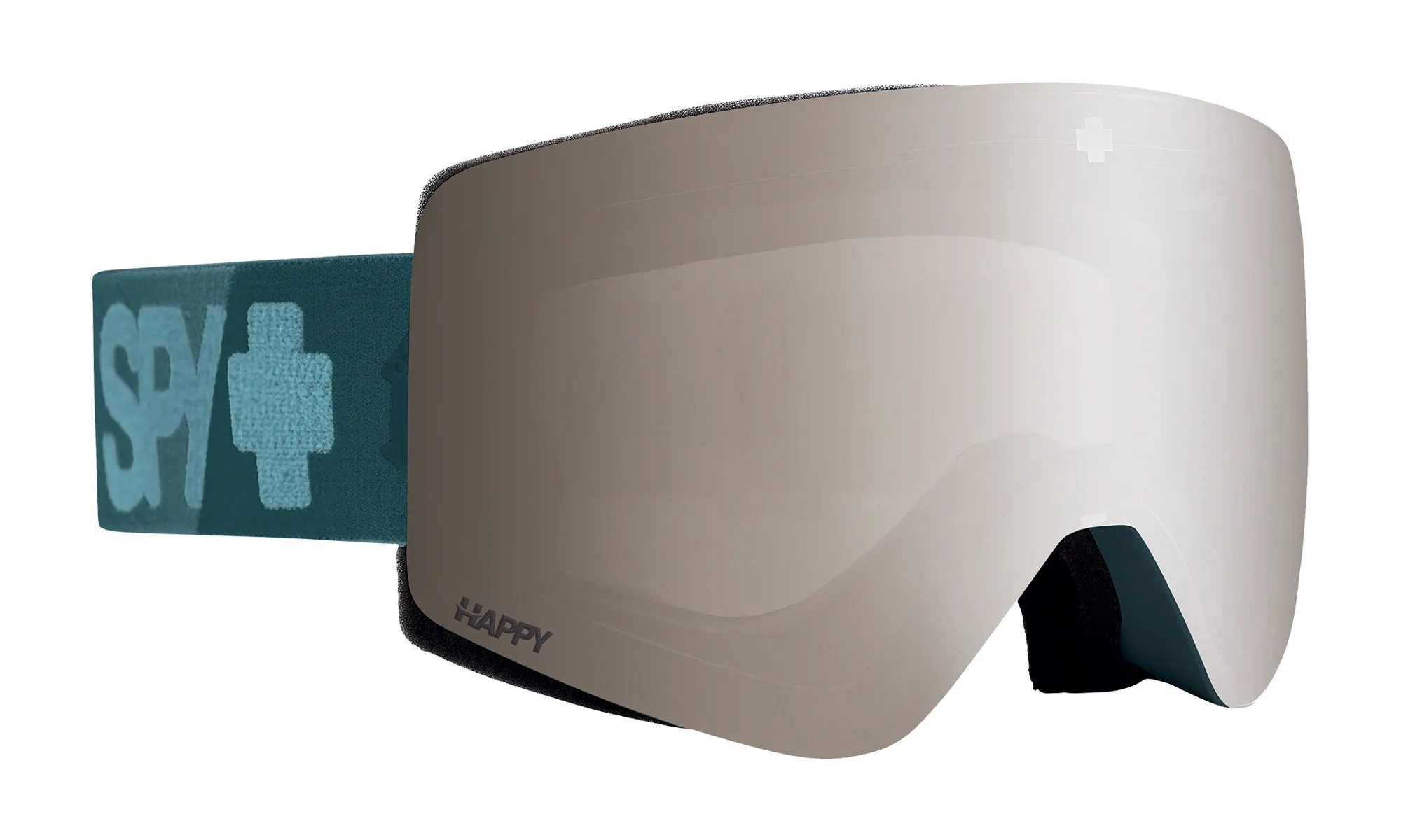 Spy Marauder Elite Goggles 2024 Colourblock 2.0 Teal / Happy Bronze with Silver Spectra Mirror   Spare Lens
