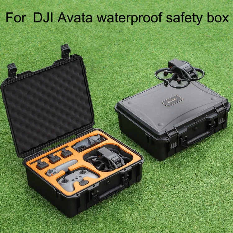 Sunnylife AQX-9 For DJI Avata Flying Glasses Waterproof Large Capacity Protective Carrying Case(Black)