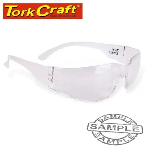TORK CRAFT SAFETY EYEWEAR GLASSES CLEAR ERGONOMIC DESIGN IN POLY BAG B5164